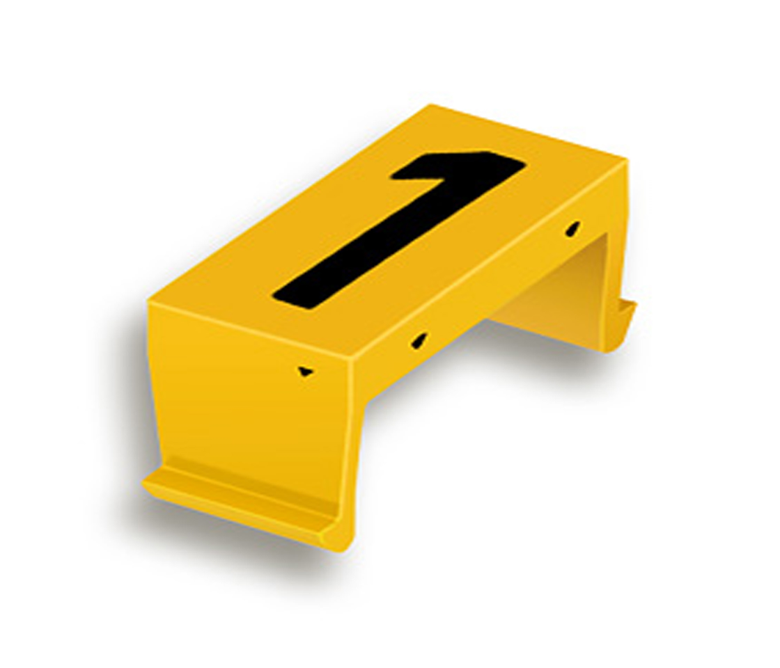 FP bloc num. 1 10mm jaune