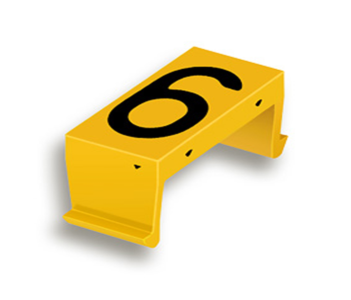 FP bloc num. 6/9 10mm jaune