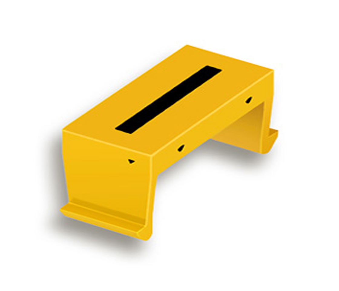 FP bloc lettr. I 25mm jaune