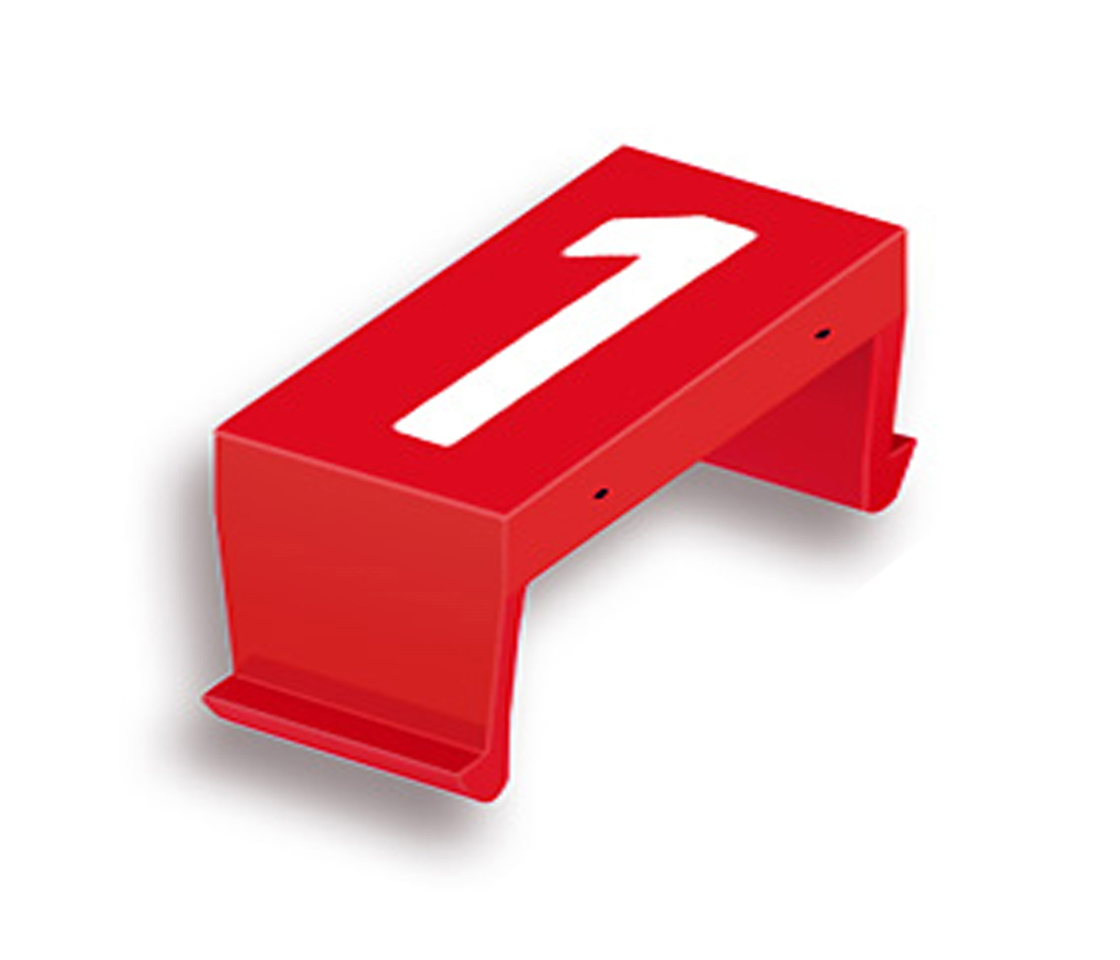 FP number fld 1 25mm red