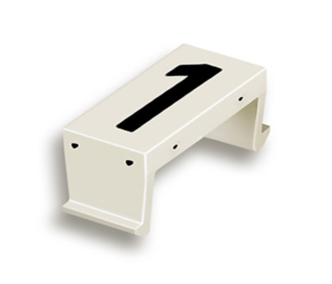 FP number fld 1 40mm white