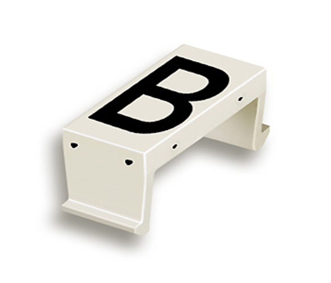 FP letter field B 40mm white