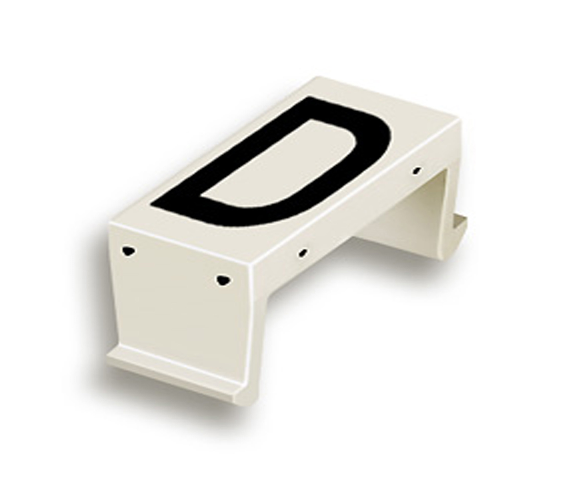 FP letter field D 40mm white