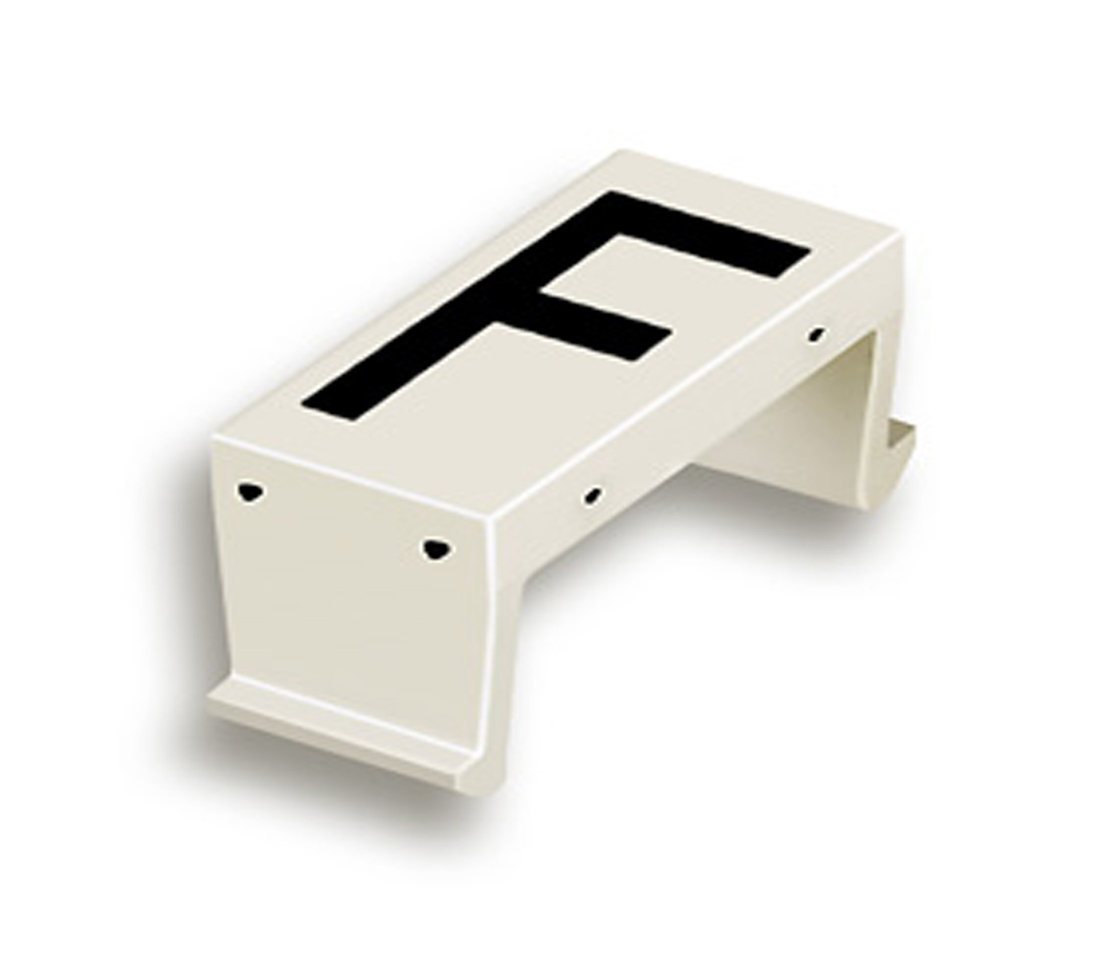 FP letter field F 40mm white