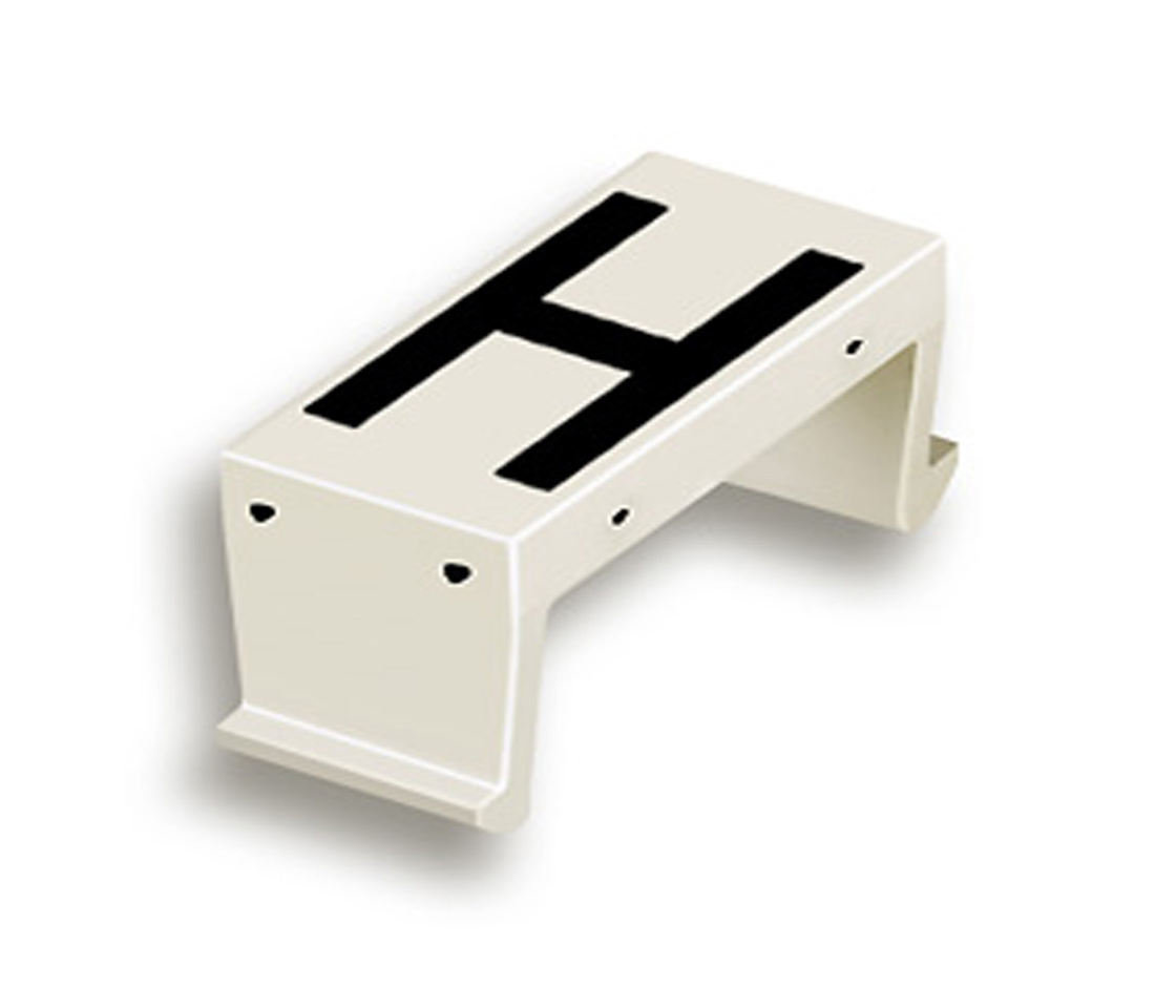 FP letter field H 40mm white