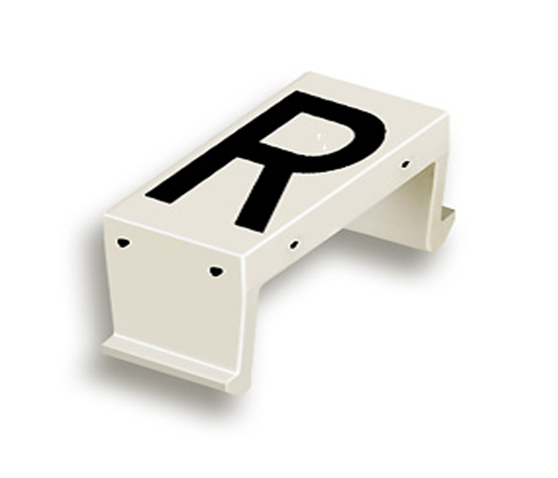 FP letter field R 40mm white