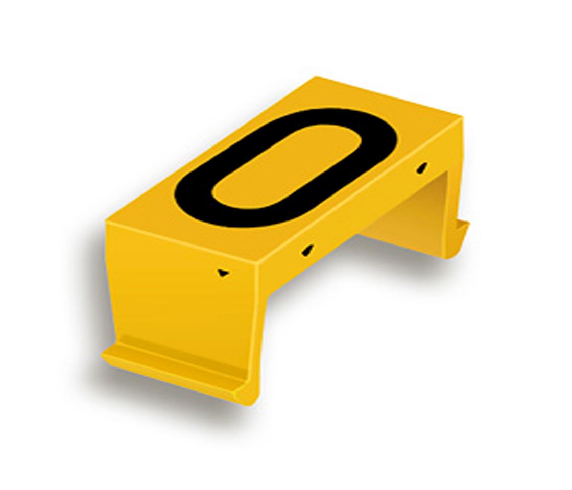 FP bloc num. 0/O 40mm jaune