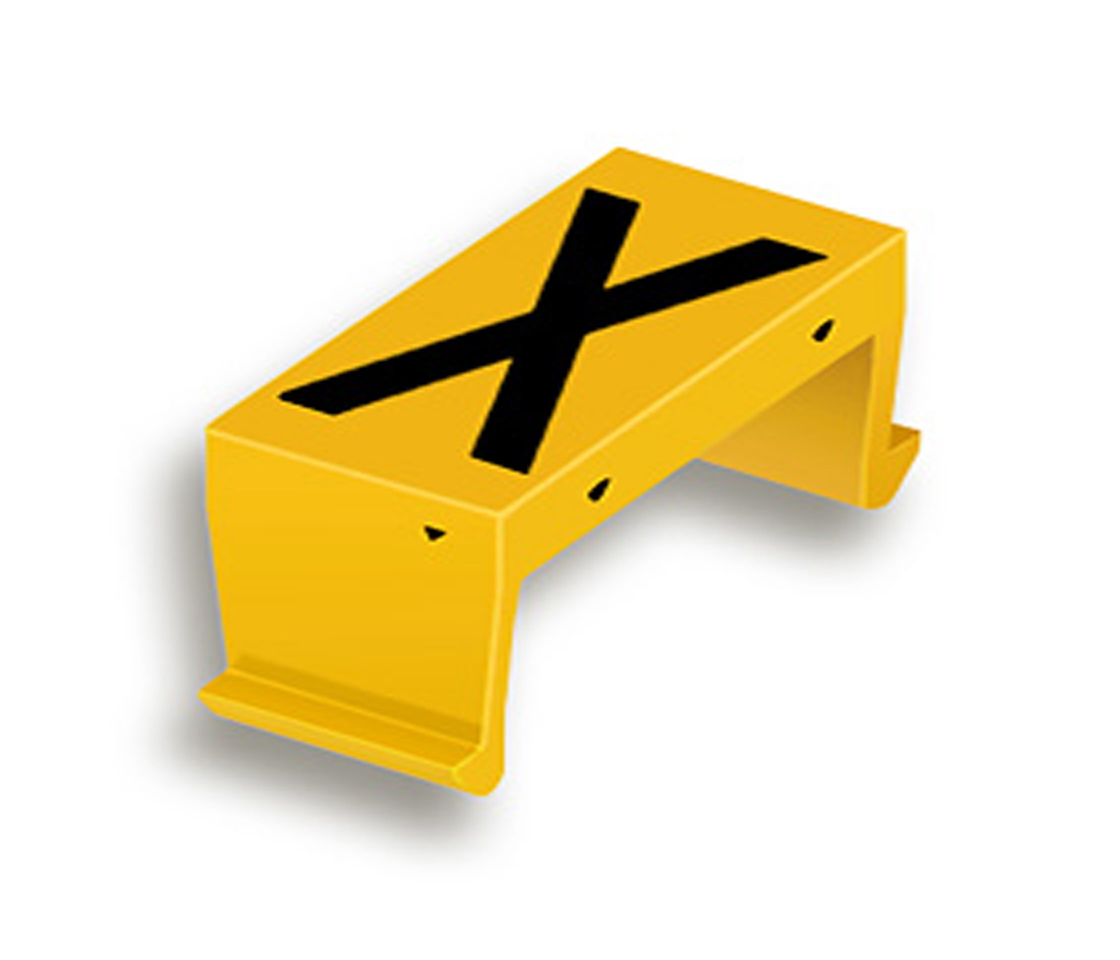 FP bloc lettr. X 40mm jaune