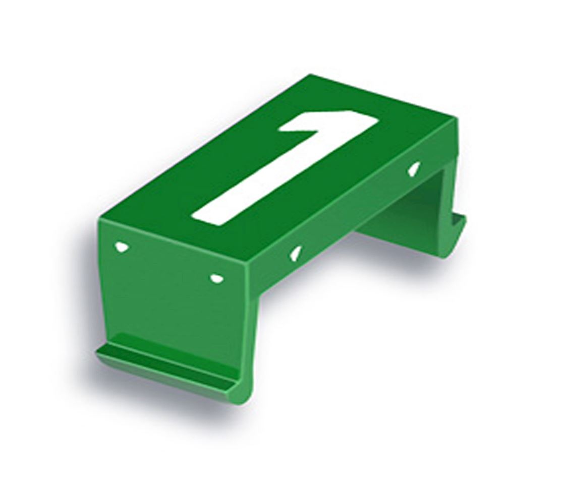 FP number fld 1 40mm green