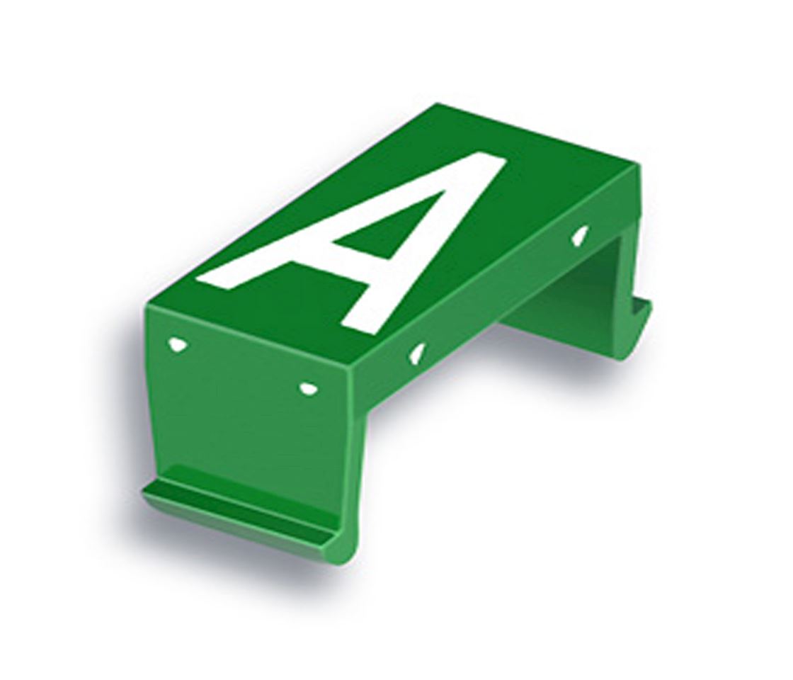 FP letter field A 40mm green