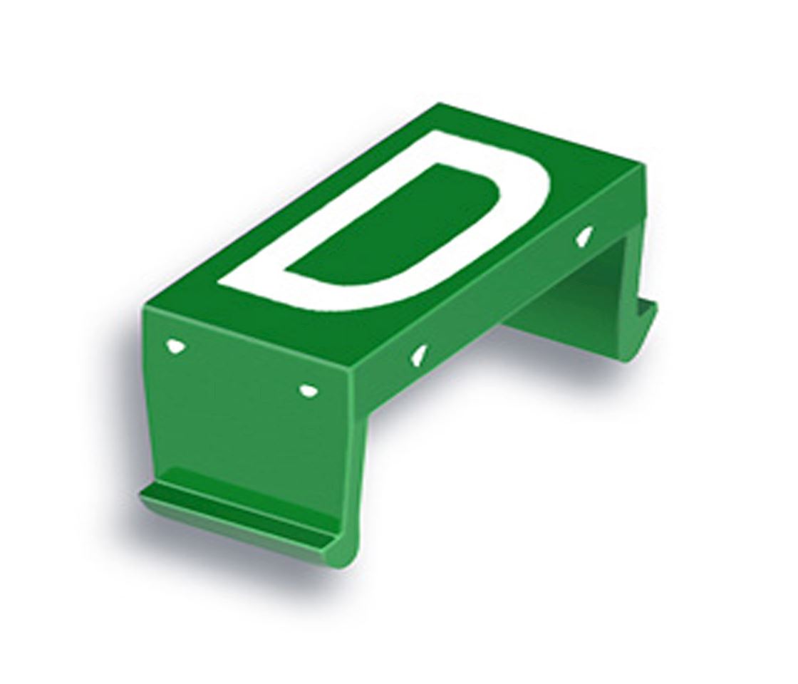 FP letter field D 40mm green