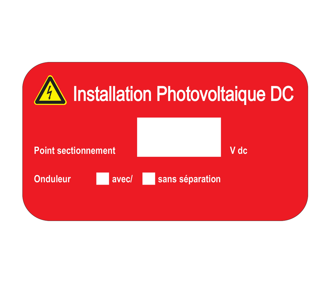 EET PVC 50x90mm signal red