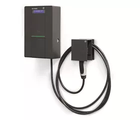 Borne de recharge SCAME Type 2 avec câble 5m – 22kW, robuste et polyvalente
