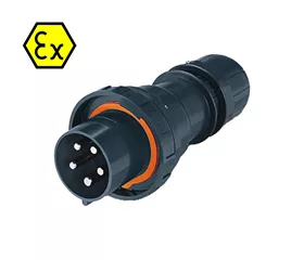 CEE Stecker ATEX 125 A, IP66, gerade mit Mantelklemmen