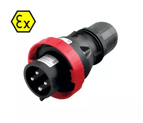 CEE Stecker ATEX 32 A, IP66, gerade mit Mantelklemmen