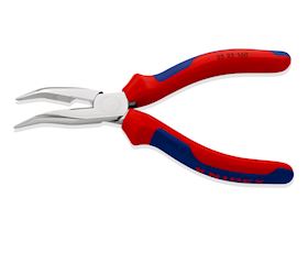 Flat round nose pliers with cutting edge KNIPEX 25 05 160