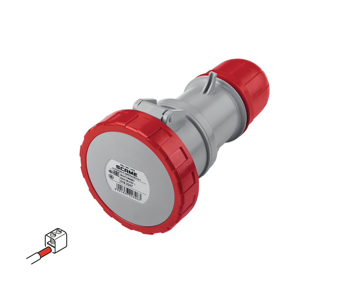 Scame Kupplungsdose,3P+N+E,6h