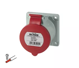 Scame Prise encastré,3P+N+T,6h