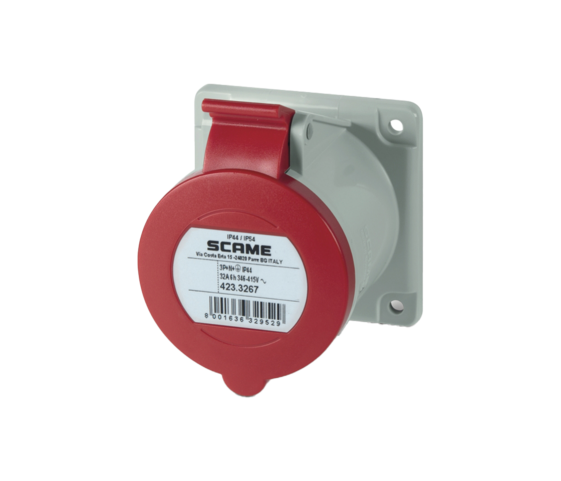 Scame Prise encastré,3P+N+T,6h