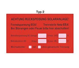 Etiketten EET PVC 50x90mm signalrot – Hochwertig und langlebig