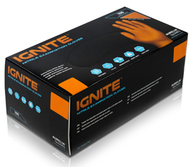 Gants jetables IGNITE, Box à 100 pièce