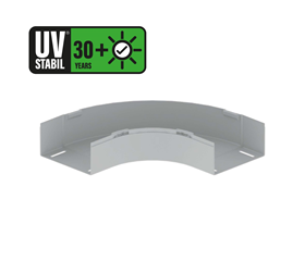 Flat arch 90°, UNEX U23X