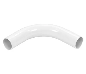 Curva corta KB 90° in PVC, bianca
