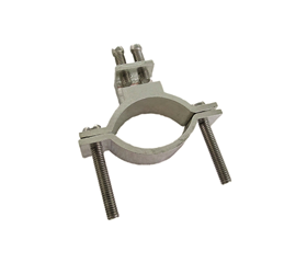 Earthing clamp horizontal, one side open