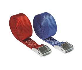 Span-Set® Ratchet Straps Set - 4 Pieces, 3m, Blue/Red