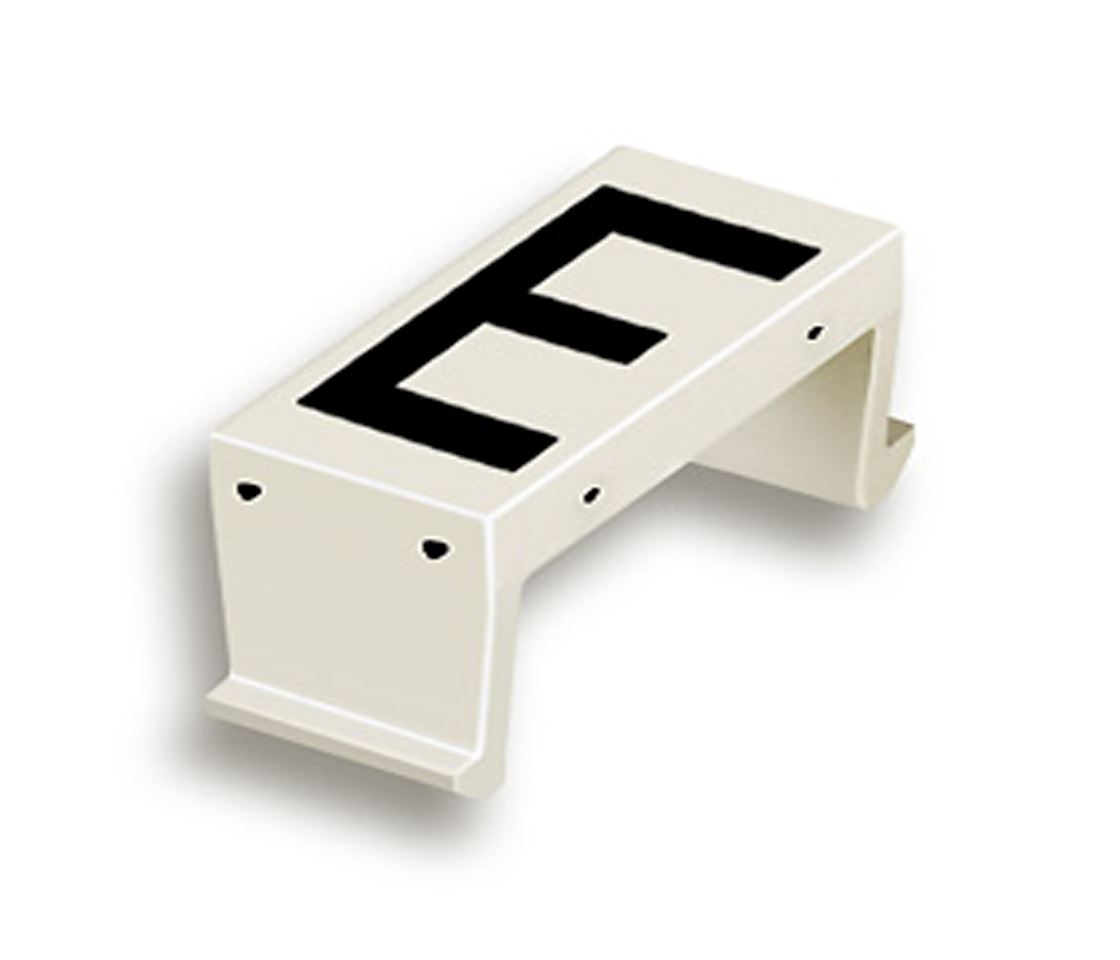 FP letter field E 10mm white