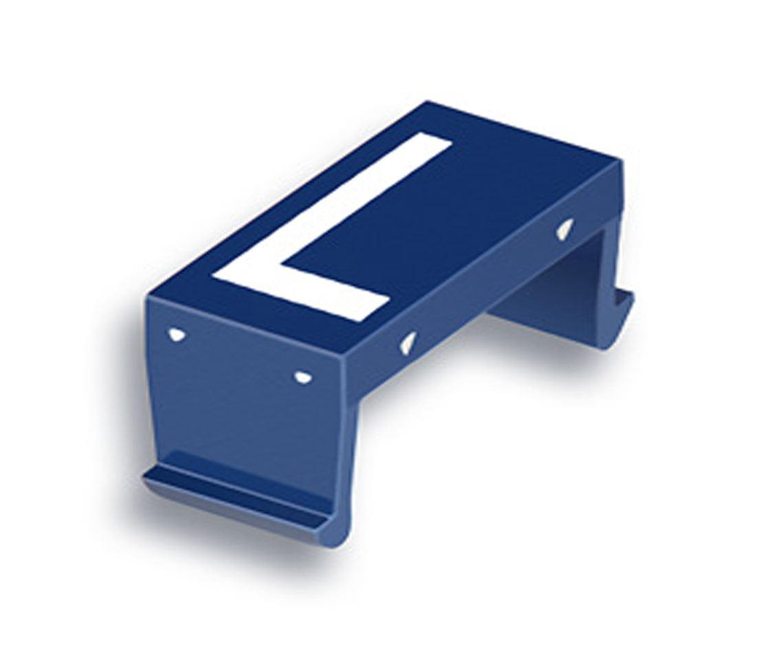 FP Buchstabenfeld L 10mm blau