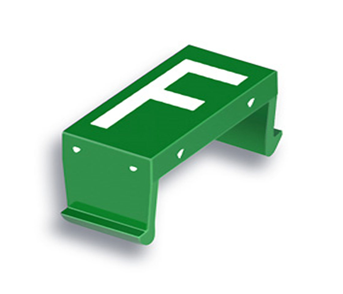 FP Buchstabenfeld F 10mm grün