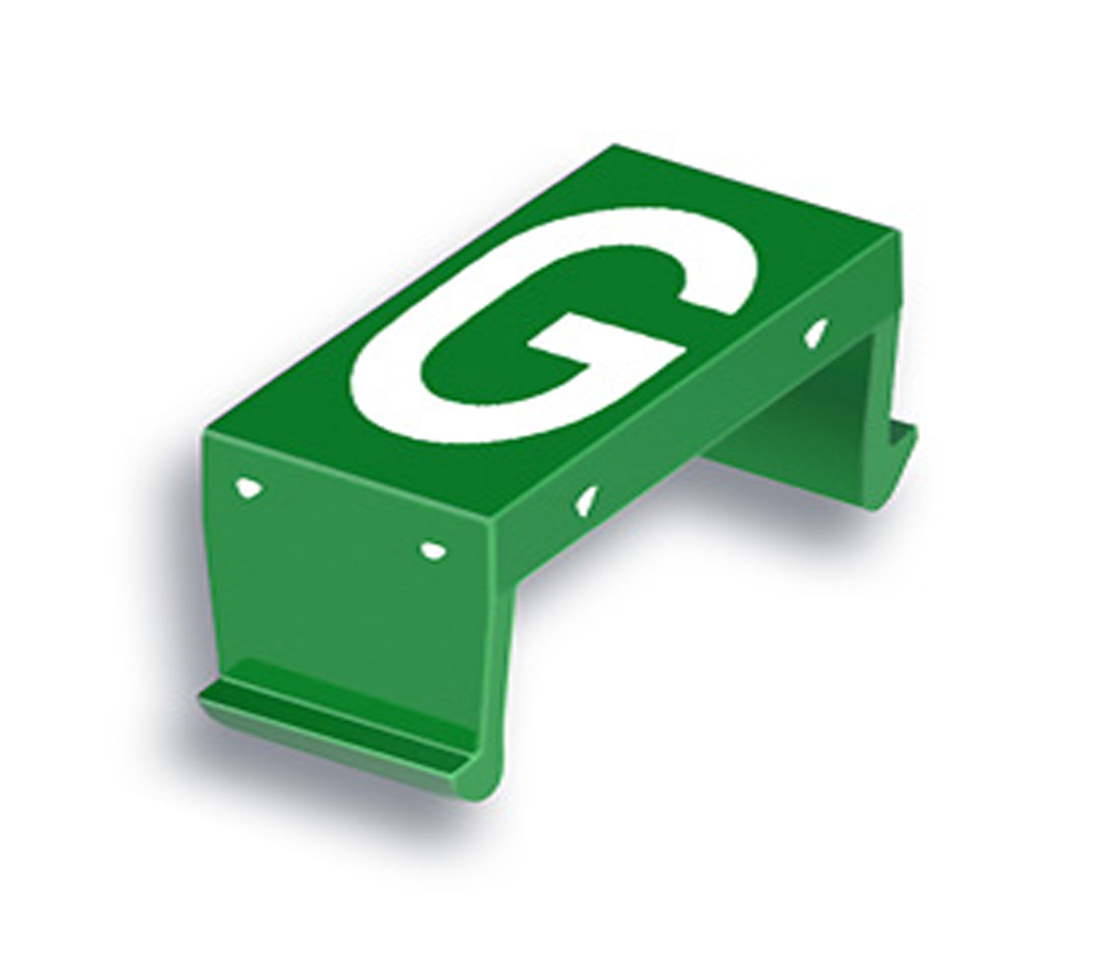 FP Buchstabenfeld G 10mm grün