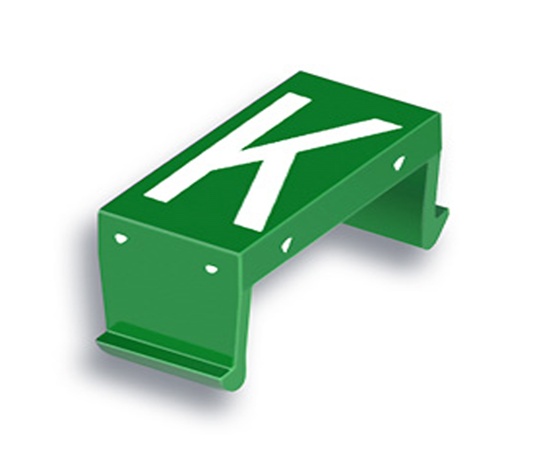 FP Buchstabenfeld K 10mm grün