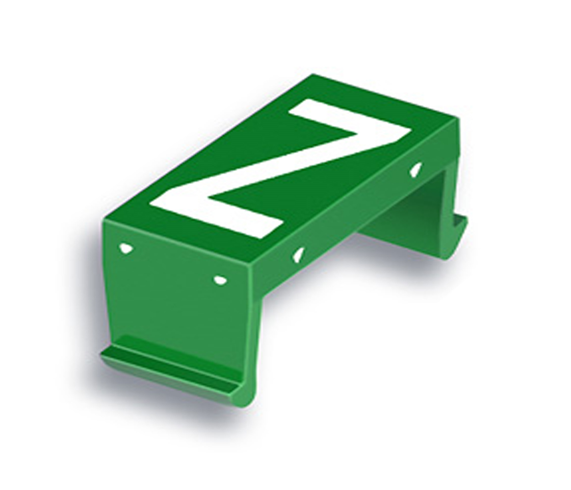 FP Buchstabenfeld Z 10mm grün