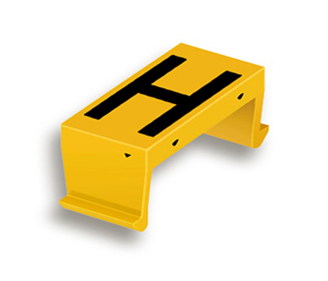 FP Buchstabenfeld H 25mm gelb