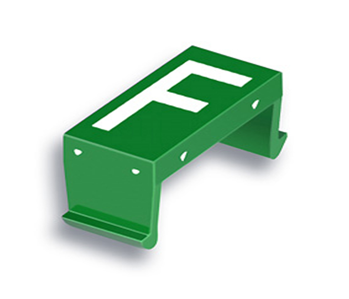 FP Buchstabenfeld F 25mm grün