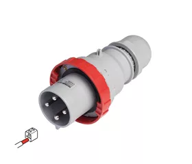 Straight CEE plug with screw terminals, 63 A | 125 A, IP66|67|69