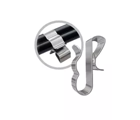 Cable clip for PV, stainless steel, for 5–6 mm diameter cables