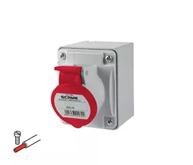 Scame SM Socket,3P+N+E,6h