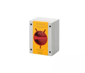 Scame isolating switch,2P 20A,690V,110x150x87,ye/rd 2 pole, Plastic, 1 pcs