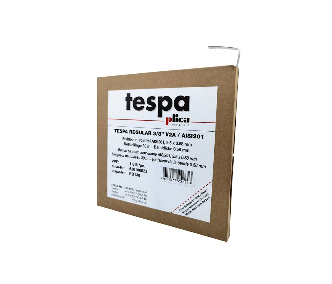 TESPA steel strip 5/8 V2A