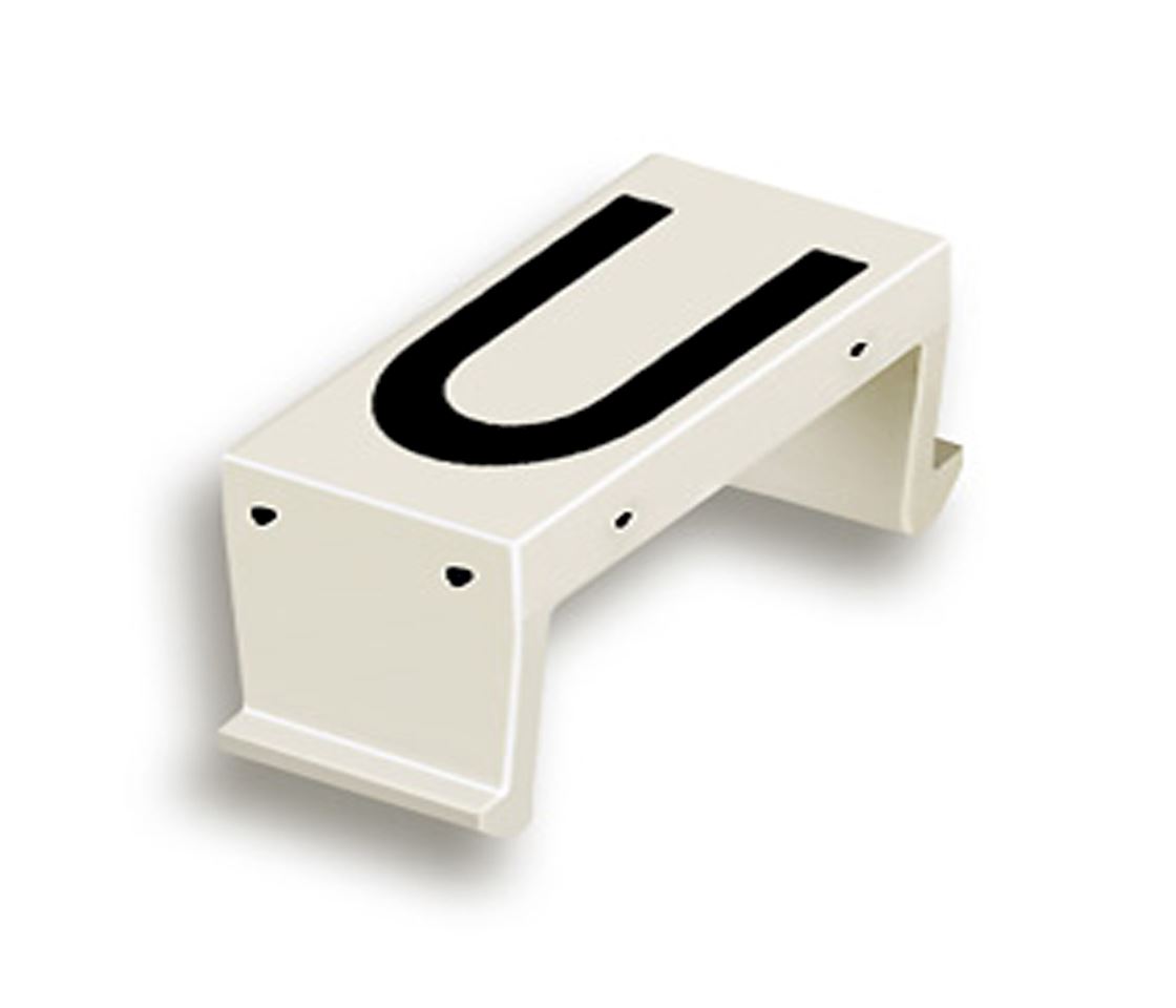 FP letter field U 40mm white