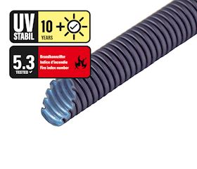 Flexible corrugated tube PLICA PE-UV